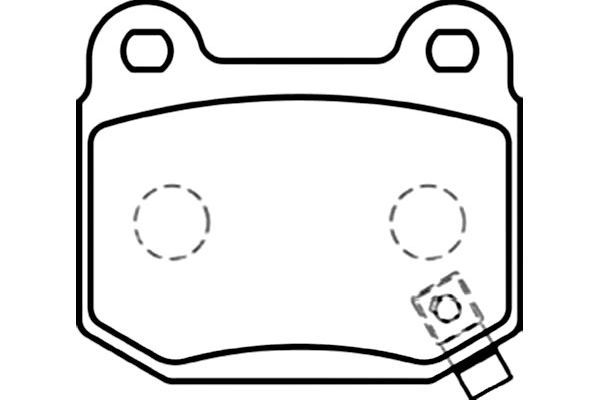 KAVO PARTS Комплект тормозных колодок, дисковый тормоз BP-6574